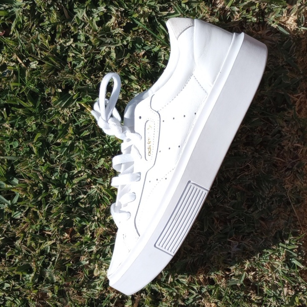 Adidas Sleek Super Sneaker White Gold 10